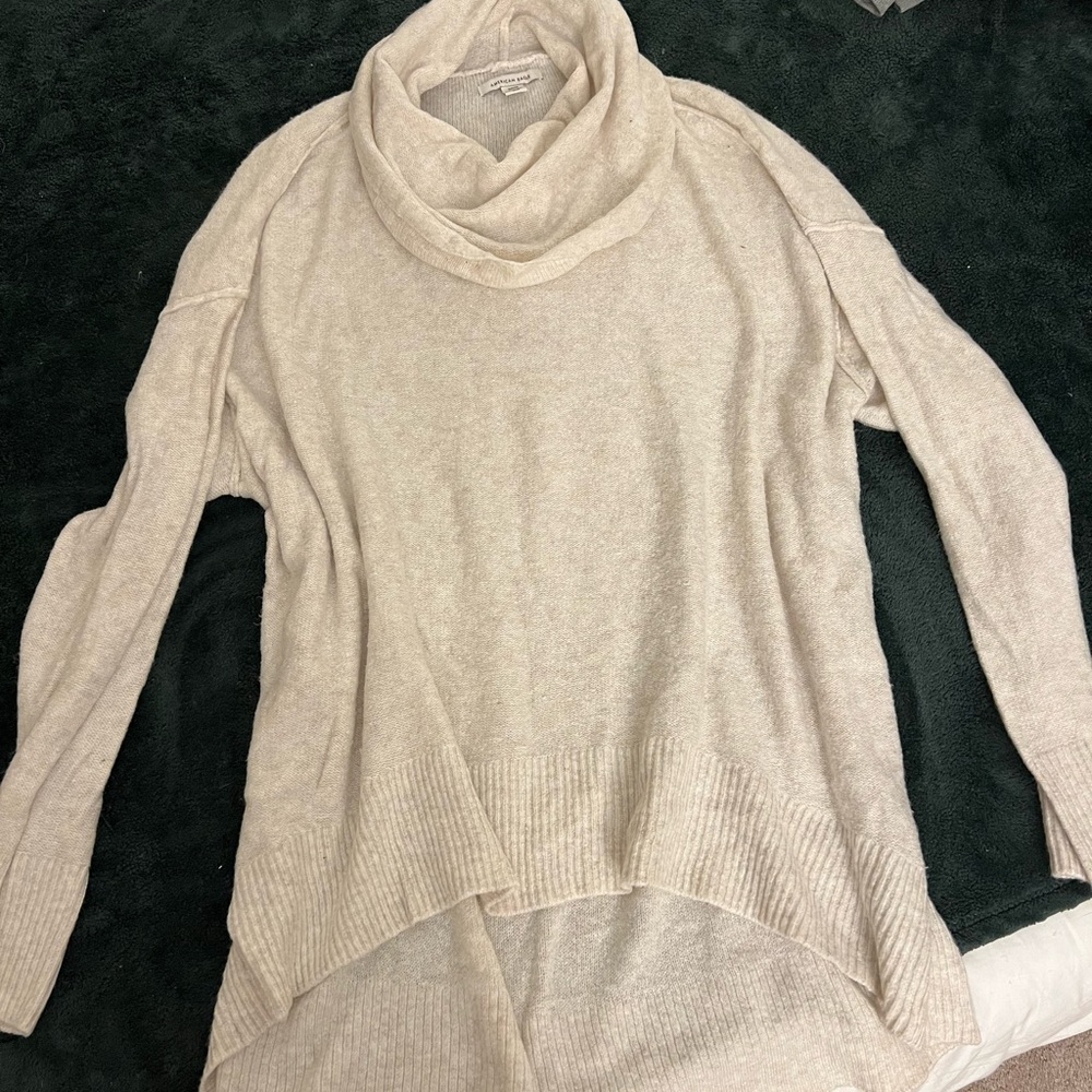 American Girl Cream Cowl Neck Sweater